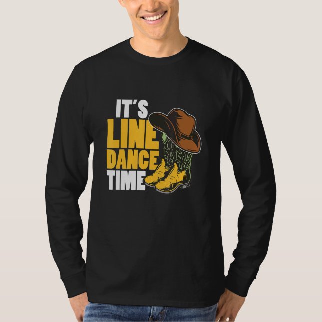 Camiseta Line Dance Western Country Boots Gorra es Line Dan (Anverso)