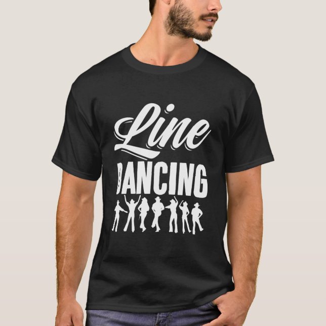 Camiseta Line Dancing Western Repeated Dance Cow (Anverso)
