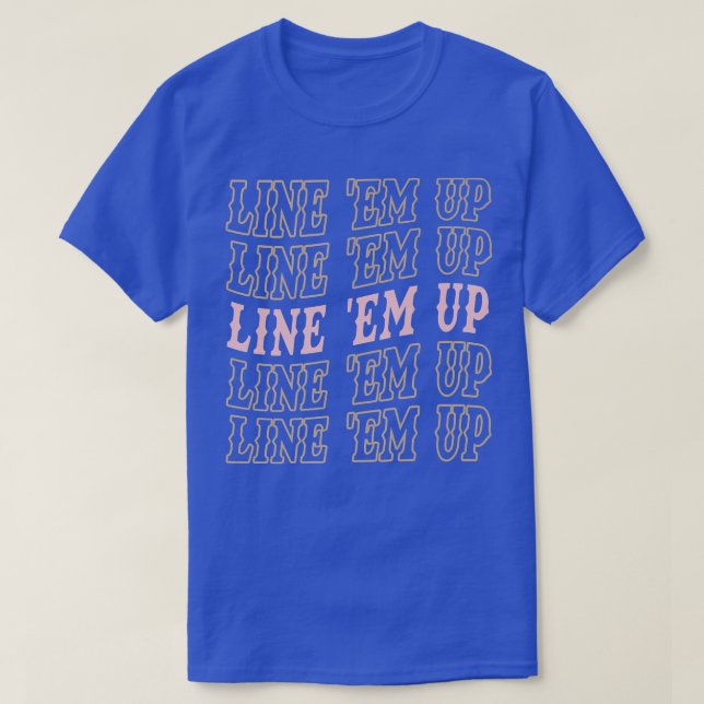 Camiseta Line Em Up Cute WallenMerch (Diseño del anverso)