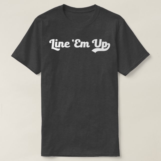 Camiseta Line Em Up Funny Chiste Country Music VirMeme Cow (Diseño del anverso)
