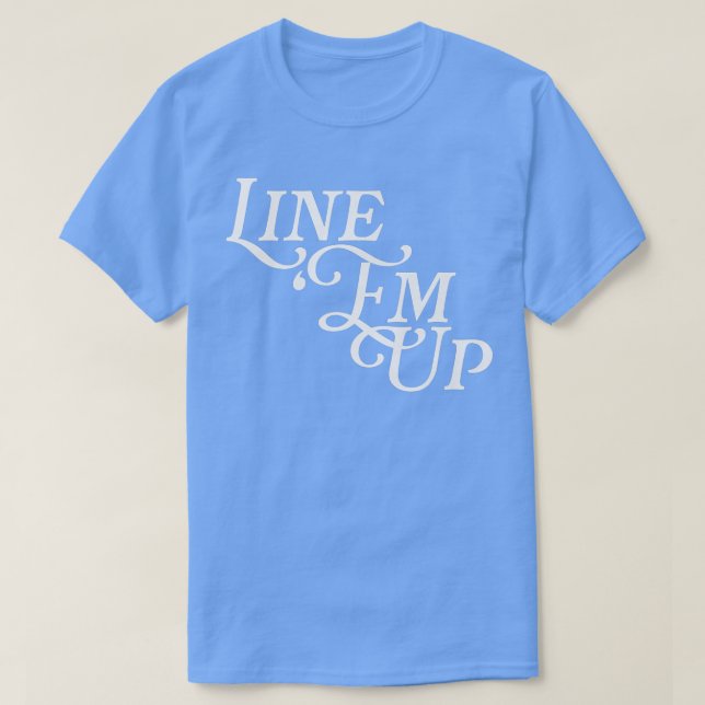 Camiseta Line Em Up Funny Chiste Cowboy VirMeme Country Mu (Diseño del anverso)