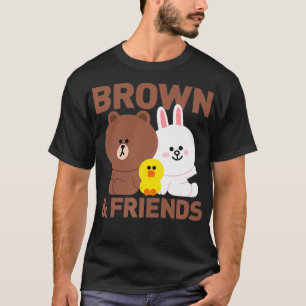 Camiseta Line Friends Brown & Friends Trio Premium
