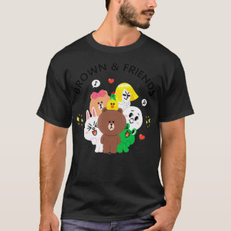 Camiseta Line Friends Brown y Friends Group