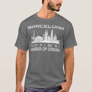 Camiseta Línea 1 del Skyline 1 de la ciudad de Barcelona