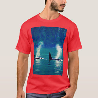 Camiseta Línea A del Asesino de Ballenas Nativas Orcas del 