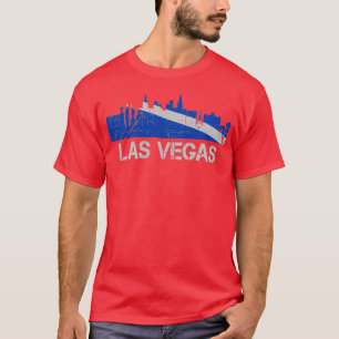 Camiseta Línea aérea de bandera de Las Vegas Nevada