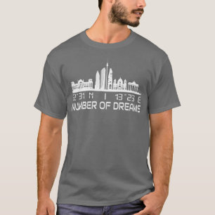 Camiseta Línea aérea de Berlín GPS coordina ciudad de sueño