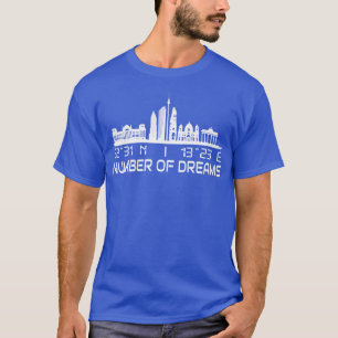 Camiseta Línea aérea de Berlín GPS coordina ciudad de sueño