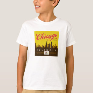 Camiseta Línea aérea de Chicago Illinois