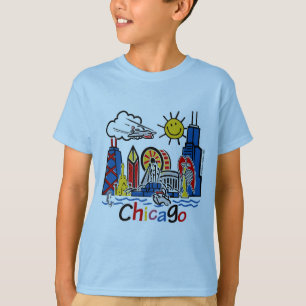 Camiseta Línea aérea de Chicago Kids
