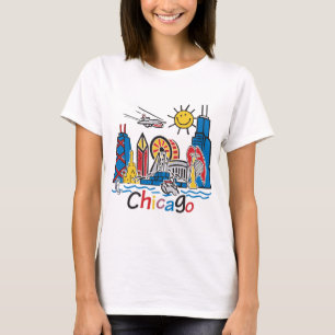 Camiseta Línea aérea de Chicago Kids