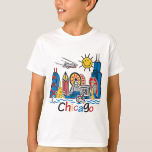 Camiseta Línea aérea de Chicago Kids