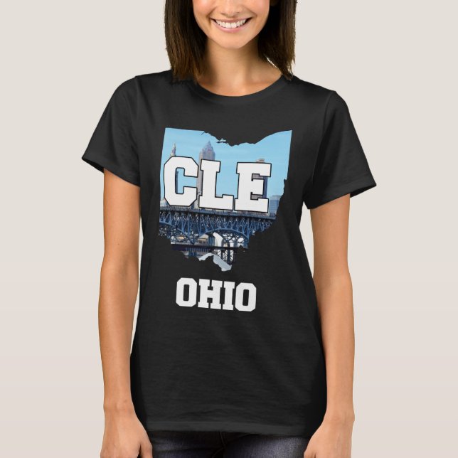 Camiseta Línea aérea de Cleveland Ohio City (Anverso)
