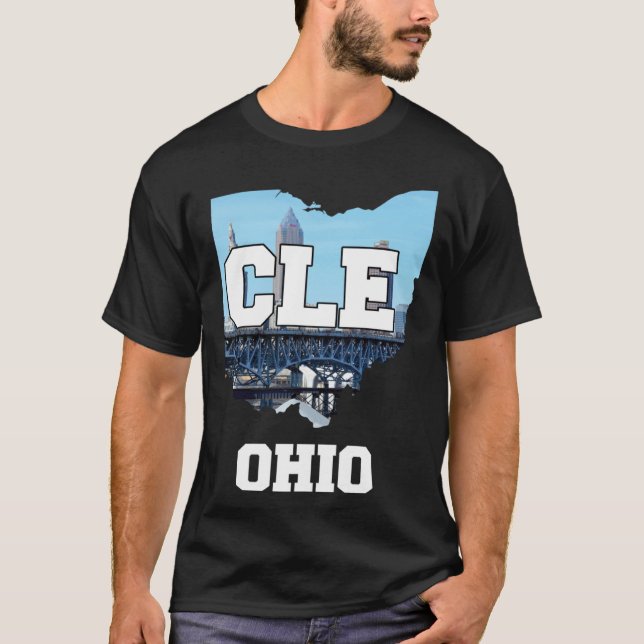 Camiseta Línea aérea de Cleveland Ohio City (Anverso)