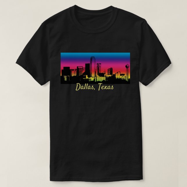 Camiseta Línea aérea de Dallas Texas City (Diseño del anverso)