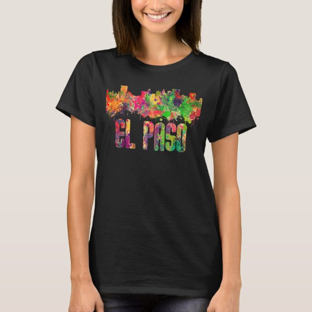 Camiseta Línea aérea de El Paso en Texas (Anverso)
