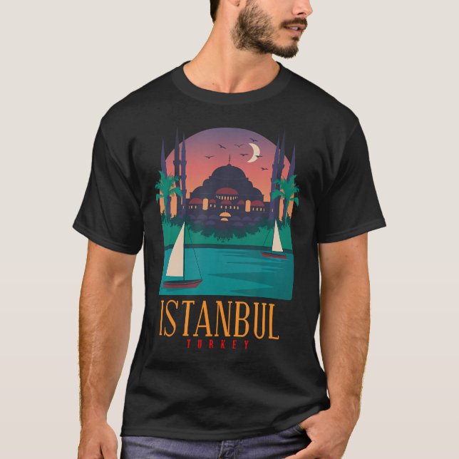 Camiseta Línea aérea de Estambul - Turquía (Anverso)