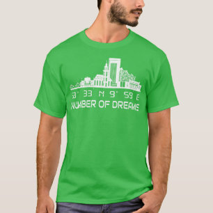 Camiseta Línea aérea de Hamburgo GPS coordenadas City Dream