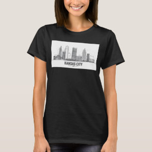 Camiseta Línea aérea de Kansas City