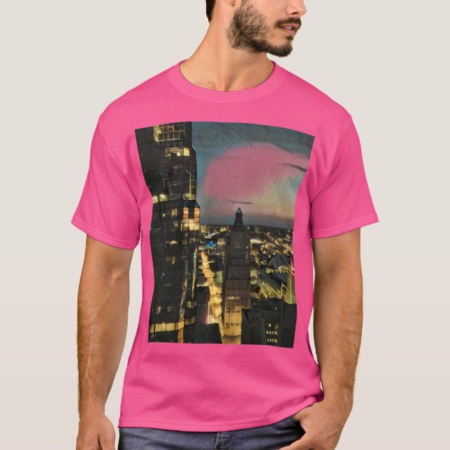 Camiseta Línea Aérea De Kansas City En Dusk (Anverso)