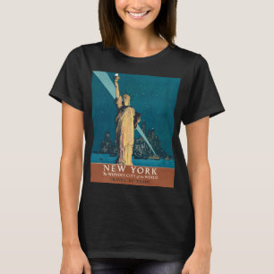 Camiseta Línea aérea de la ciudad de Nueva York para la lib