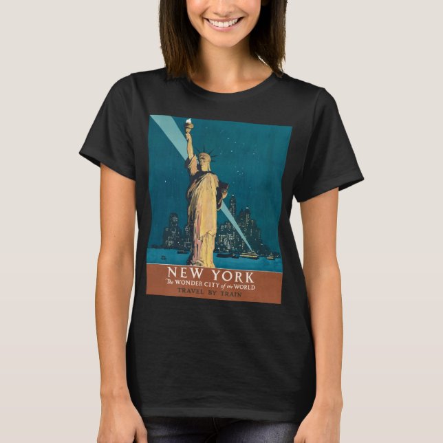 Camiseta Línea aérea de la ciudad de Nueva York para la lib (Anverso)
