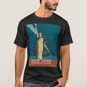 Camiseta Línea aérea de la ciudad de Nueva York para la lib