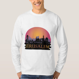 Camiseta Línea aérea de la ciudad vieja de Jerusalén - Viaj