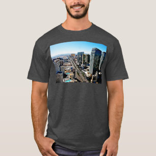 Camiseta Línea aérea de la franja de Las Vegas Cityscape Am
