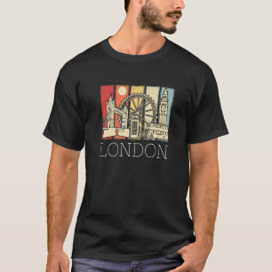 Camiseta Línea Aérea De Londres Desde El Puente De La Torre