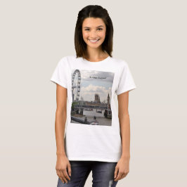 Camiseta Línea aérea de Londres Inglaterra, Big Ben, Ojo de