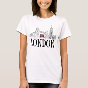 Camiseta Línea aérea de Londres/Regalo turístico de Lond