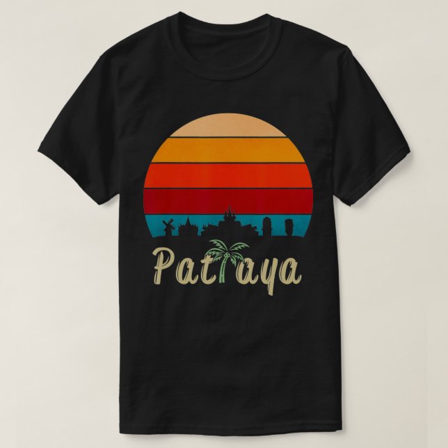Camiseta Línea aérea de Mens Pattaya Tailandia (Diseño del anverso)