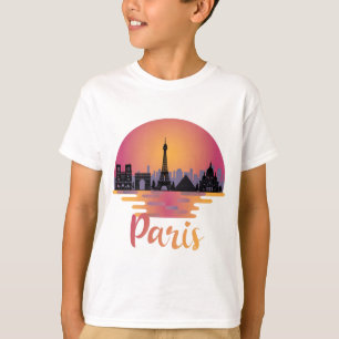Camiseta Línea aérea de París - Francia Travel