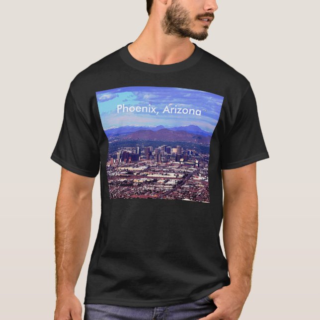 Camiseta Línea aérea de Phoenix Arizona en horario de veran (Anverso)