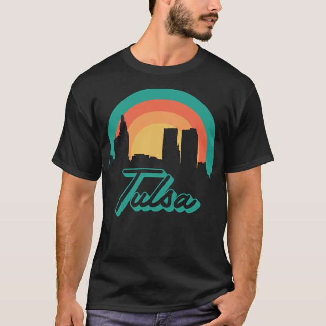 Camiseta Línea aérea de Tulsa - estado de Oklahoma (Anverso)