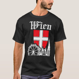 Camiseta Línea aérea de Viena Austria Ferris Wheel Prater S