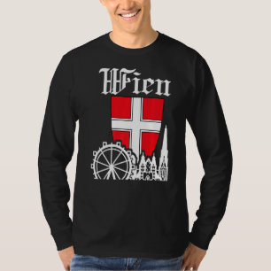 Camiseta Línea aérea de Viena Austria Ferris Wheel Prater S