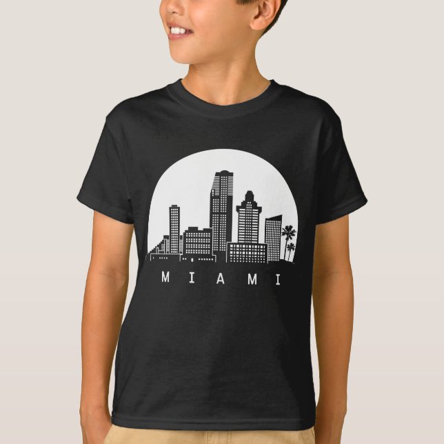 Camiseta Línea aérea Miami Florida (Anverso)