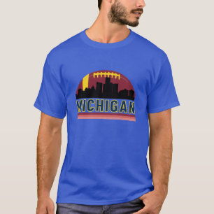 Camiseta Línea aérea retro Michigan