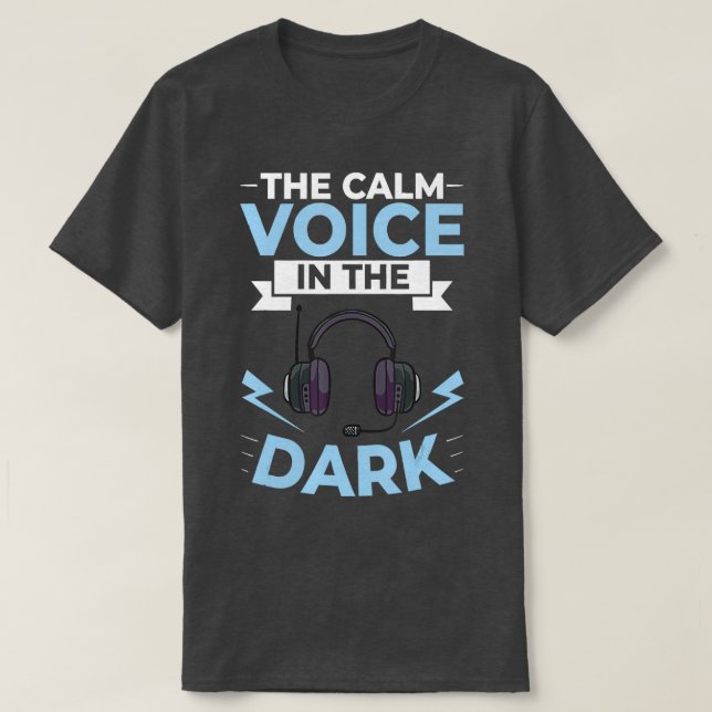 Camiseta Línea amarilla 3 de la policía de Dispatcher 911 (Diseño del anverso)