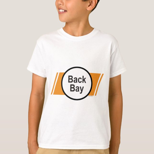 Camiseta LÍNEA ANARANJADA: Back_Bay (Anverso)