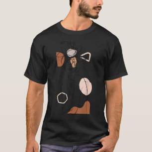 Camiseta Línea Art Face Resumen Art One Line Línea D Mínima