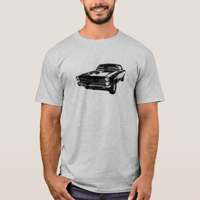 Camiseta Línea arte negra de 'camiseta 65 GTO (Anverso)
