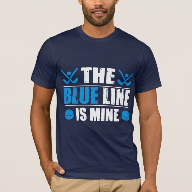 Camiseta Línea Azul de hockey (Anverso)