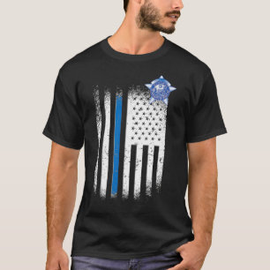 Camiseta Línea Azul de la Policía de Chicago 