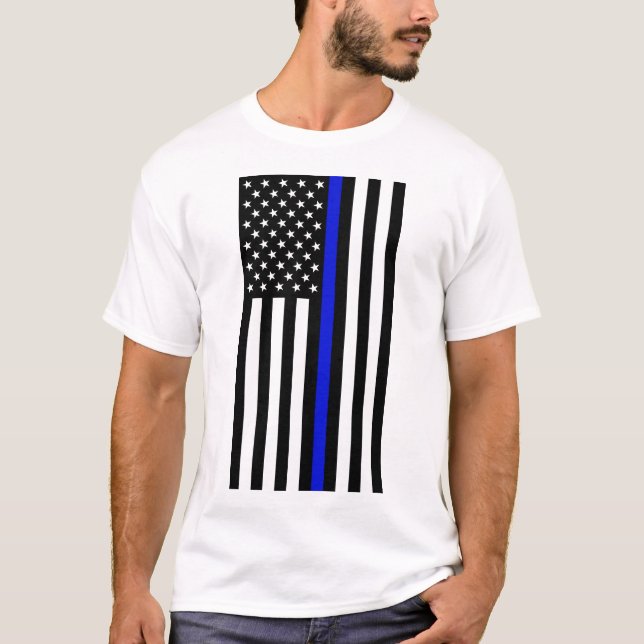 Camiseta Línea Azul delgada (Anverso)