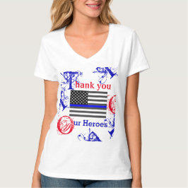 CAMISETA LÍNEA AZUL DELGADA