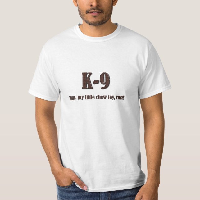 Camiseta Línea azul delgada K9 (Anverso)