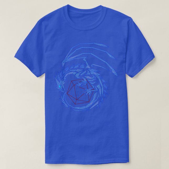 Camiseta Línea Azul Dragón (Diseño del anverso)